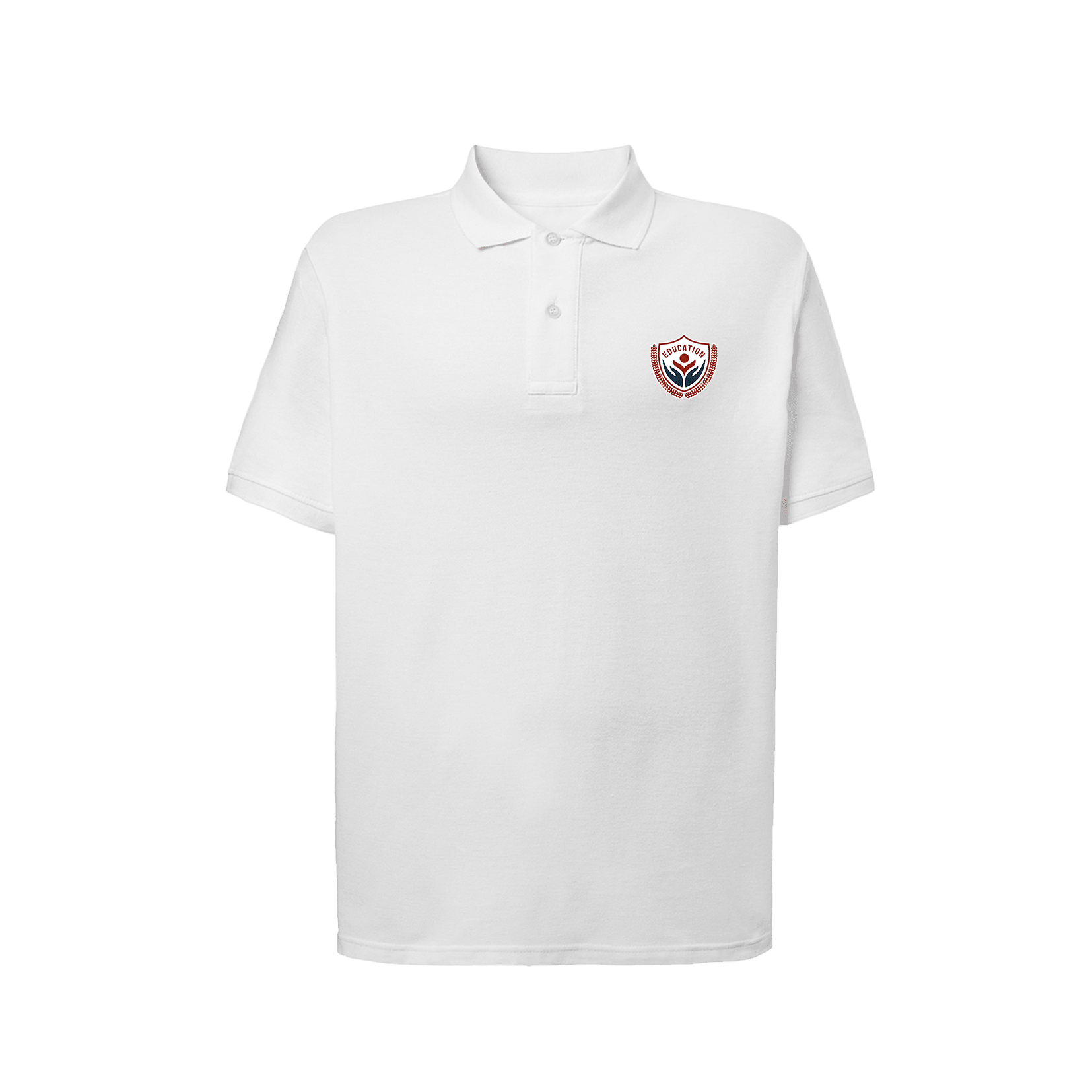 Polo Manica Corta Adulto Bianco