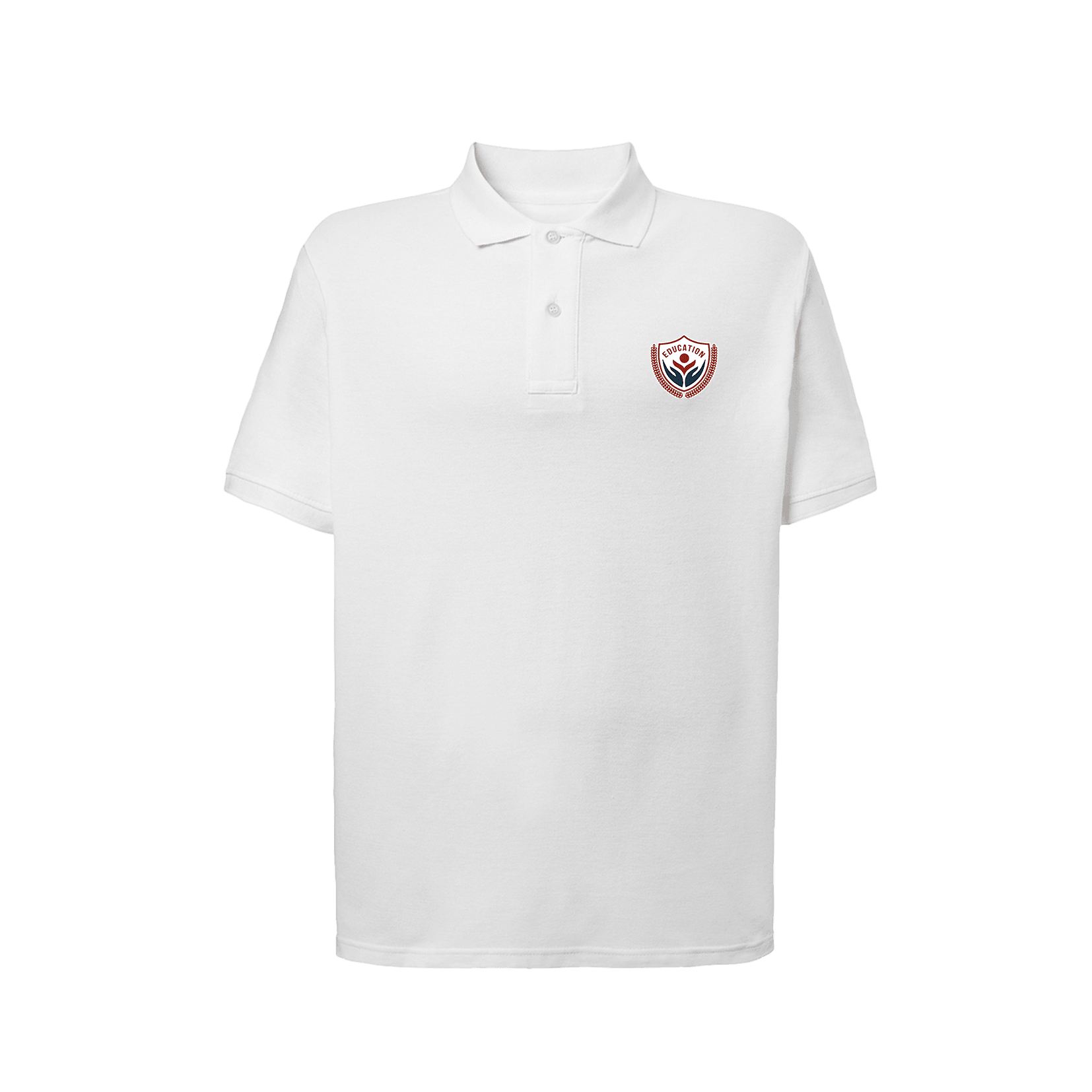 Polo Manica Corta Bambino Bianco