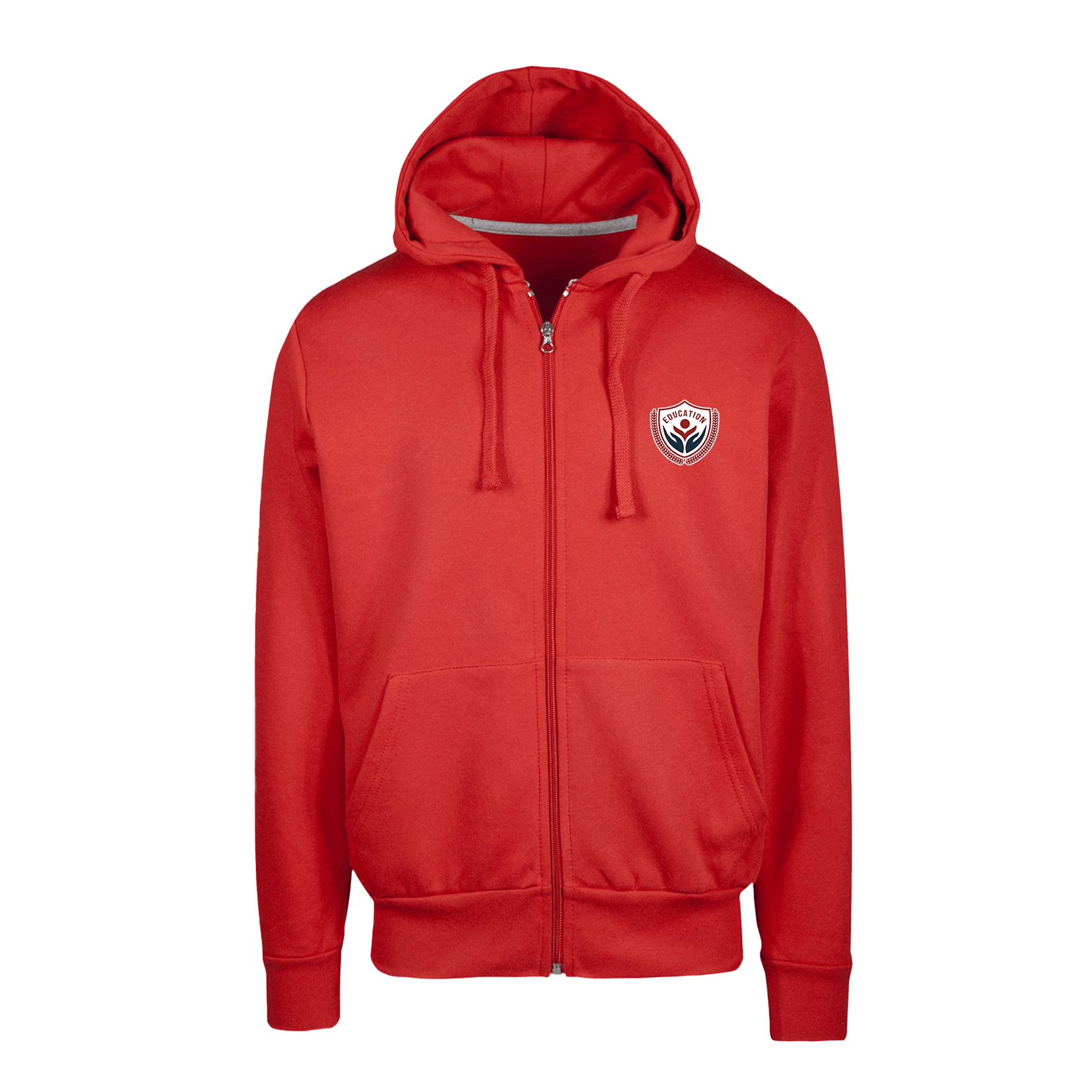 Felpa con cappuccio e zip Pesante Bambino Rosso